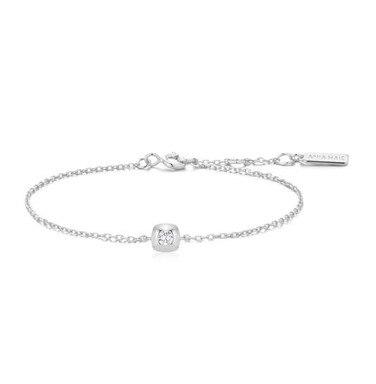  Tide Echo - Gliederarmbänder - Silber / Rhodiniert - Zirkonia - 18,5cm